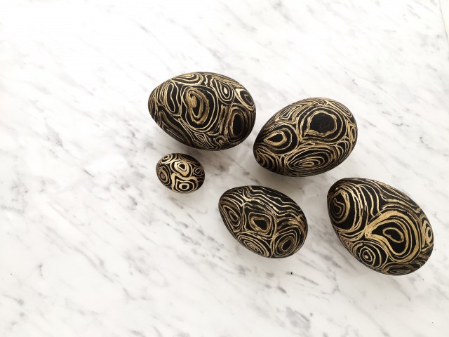 DIY hamis malachit húsvéti tojások / Kicsiház